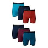 Hanes Mens Underwear Briefs, Cool Dri Moisture-wicking Cotton No-ride-up For Men, Multi-packs Available Boxer, 6 Pack - Dyed Assorted, X-Large US