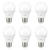 Linkind A19 LED Light Bulb, 60W Equivalent, 9W 2700K Soft White Light Bulbs, 800 Lumens Non-Dimmable LED Bulbs, E26 Standard Base, Energy Efficient UL Listed for Bedroom Home Office, 6 Packs