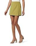 The Drop Women's Kamila A-Line Mini Skort, Olive Oil, S