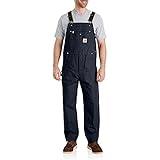 Carhartt Men'sRelaxed Fit Duck Bib Overall Navy,L34-W32