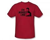 Star Trek: The Next Generation - St: Next Gen / I'M Number One Slim Fit Adult T-Shirt In Red, X-Large, Red