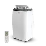 BLACK+DECKER Portable Air Conditioner, 8,000 BTU for Rooms Up To 350 Sq. Ft., Portable AC with Full Function Remote Control & Window Kit, BPT05WTBA, White