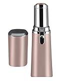 Vivitar PG-V027-RG LED Light Painless Hair Remover, Portable And Compact Trimmer Shaver, Easy Storage And Is Travel-Friendly With Built-In LED Light For Chin Hair And Cheek Hair, Rose Gold