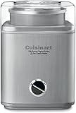 CUISINART Ice Cream Maker, Ice Cream and Frozen Yogurt Machine, 2-Qt. Double-Insulated Freezer Bowl, Silver, ICE30BCP1