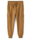 The Children's Place Boys' Active Fleece Jogger Pants, Pearwood Cargo