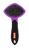 HARTZ, Groomer's Best Small Slicker Brush for Cats and Small Dogs, Black/Violet, 1 Count