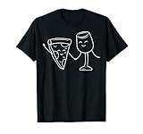 Cute Italian Cuisine Pizza And Wine T-Shirt