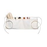 Clc Custom Leathercraft C6 Canvas Waist Apron Two Pocket, Unisex Adult, White