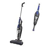 Eureka Corded Stick Vacuum Cleaner for Home Pet Hair, Lightweight Vacuum Cleaner with Powerful Suction for Carpet Tile and Hard Floor, Blue, NES312 3-in-1 Handheld Vac