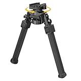 CVLIFE Quick Release Rifle Bipod Picatinny Bipod for Rifles 360 Degrees Swivel and Tiltable Head Adjustable Height and Foldable Legs for Shooting and Hunting Black