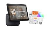 Echo Show 10 with Amazon Basics Smart Color Bulb