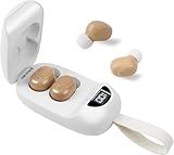 CIS Hearing Aids for Seniors, Rechargeable Hearing Aid with Noise Cancelling for Adults, Invisible Hearing Amplifiers with Charging Box, Easy to Carry