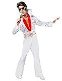 Rubies Aloha Elvis Adult Costume, White, X-Large