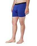 32 Degrees Mens Active Mesh Boxer Brief, Blue Vibe, Large