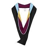 Endea Graduation Masters Hood for Education, Counseling & Guidance, Arts in Education College Degrees - Unisex (Light Blue/Maroon/Gold)