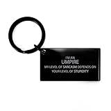 Umpire Gifts for Umpire Keychain Gifts Engraved Keychain Birthday Christmas Gifts I