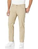 Amazon Essentials Men's Straight-Fit 5-Pocket Stretch Twill Pant, Khaki Brown, 38W x 29L