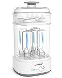 GROWNSY Bottle Sterilizer and Dryer, 2024 Compact Electric Steam Baby Bottle Sterilizer (Esterilizador de Biberones), Bottle Sanitizer for Baby Bottles, Pacifiers, Pump Parts