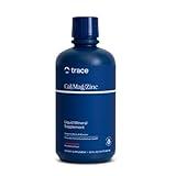Trace Minerals | Liquid Cal/Mag/Zinc | Calcium, Magnesium, Zinc, Vitamin D3 Supplement | Supports Normal Tissue, Muscle, and Bone Density | Natural Strawberry Flavor | 32 Servings, 32 fl oz.