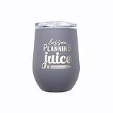 Canopy Street Snarky Metal Wine Tumbler For Teachers / 12 Ounce Lesson Planning Juice Stainless Cup/Funny Teacher Gift/School Educator Present