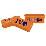 Palms-O-Aces Pickleball Paddle Grip Band | Silicone Band with Embossed Design | Secures Tape Wrap Firmly | Paddle Handle Wrap | Non-Slip Marker | Comfortable Grip Control | Pickleball Gear | Orange 3A