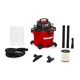 CRAFTSMAN CMXEVBE17595 16 Gallon 6.5 Peak HP Wet Dry Vac, Heavy-Duty Shop Vacuum Wet and Dry with Filter, Dust Bag, Hose and Attachments for Home Projects & Renovations