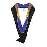 Endea Graduation Masters Hood for Business, Accounting, Commerce, Industrial, Labor Relations, College Degrees - Unisex (Drab/Royal Blue/Gold)