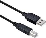 Midi Controller Cable USB 2.0 Type-A to Type-B Printer Cable Cord for Audio Interface, Yamaha Casio Digital Piano, Midi Keyboard, USB Microphone, Mixer, Speaker, Monitor, Instrument, for Laptop Mac PC