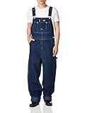 Dickies Mens Classic Bib Overalls and Coveralls Workwear Apparel, Washed Indigo Blue, 40W x 30L US