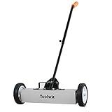 18 Inches 26 Lbs Heavy Duty Magnetic Sweeper Magnetic Pickup Tool Telescoping Magnet Tool Holder with Quick Release Latch and Extension Handle