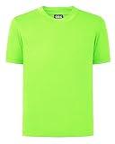 QBK 2T to Youth Neon Shirt Kids UPF 50+ Dry Fit Athletic Short Sleeve Rash Guard T Shirts for Boys Girls Sports Undershirt (Green S)