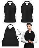 Cotwinter 3 Pieces Clergy Tab Collar Dickey Italian Clergy Shirtfront Rabat Black Priest Collar with White Tab Collar Clerical Bib Collar for Clergy Shirt Clergy Rope Unisex for Men Women