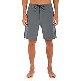 Hurley Men's One and Only Solid 20" Board Shorts, Smoke Grey, 38IN