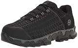 Timberland PRO Men's Powertrain Sport Alloy Safety Toe Static Dissipative Industrial Athletic Work Shoe, Black/Grey, 13 M