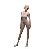 OBEST 1/6 Action Figure, 12inch Super Flexible Long Legged Model Body Shape, Seamless Figure Doll with Detachable Feet No Head, JOQ-21D-YS (Normal Skin)