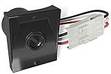 Solus SPC-320 120V Automatic Dusk to Dawn Photocell Photo Control Light Sensor Switch for Hardwire Outdoor Lamp Posts with Ezee Change Plug, Works with Most Fixtures and Bulbs, UL Listed, Black