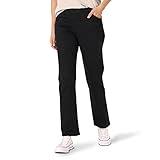 Women's Petite Relaxed Fit All Day Straight Leg Pant, Jet Black, 12 Petite