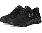 Skechers Men's Resistant Glide-Step Pro Slip-ins Work Sneakers, BLK, 9.5
