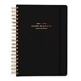 Kokonote Back To Black Planner 2024-2025 | 12 Months A5 Academic Planner 2024-2025 Week To View | August 2024 - July 2025 | Planner 2024-2025 Daily Weekly and Monthly | Weekly Academic Planner