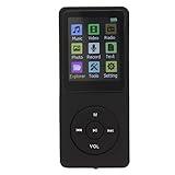 Digital Music Player, Portable Digital Lossless Music MP3 MP4 Player for Kids, Ultra Thin MP3 MP4 Player with Accessories, Voice Record FM Radio Photo Viewer 1.8 Inch LCD, Support Small Memory(Black)