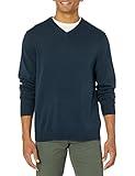 Amazon Essentials Men's V-Neck Sweater (Available in Big & Tall), Navy, X-Large