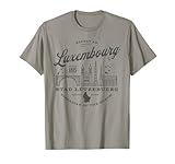 Travel to Luxembourg Western Europe Vintage Skyline T-Shirt