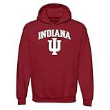 UGP Campus Apparel AH03 - Indiana Hoosiers Arch Logo Hoodie - Large - Cardinal