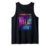 Invisible Pain Awareness - Fibromyalgia Chronic Fatigue Tank Top