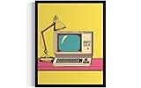 Pop Art Print Poster, Vintage Retro Wall Art Decor Paintings Classic Artwork for Bedroom Living Room Decorations. Gallery 14A (Desktop Computer, 8 x 10 inches, Unframed)