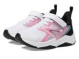 New Balance YTRAVFP2 Running Shoe, White/Real Pink/Black, 4 US Unisex Big Kid