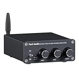 Fosi Audio BT20A Bluetooth Stereo Amplifier, 2 Channel Home Audio Component Amplifiers for Passive Speakers, Mini Class D Amp Receiver 200W for Indoor/Outdoor/Garage/Ceiling/Bookshelf Speaker