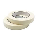 VideMundi Masking Tape 1 Inch X 55 Yards 2 Rolls, General Purpose Beige White Painters Tape for Home, Office, Labeling, School Supplies, DIY & Art, Crafts, Multi-Surface Painting Tape