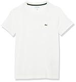 Lacoste Unisex Adult Short Sleeve Crew Neck Classic Cotton T-Shirt, Blanc, 5T US