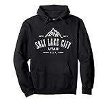 Salt Lake City Utah Awesome Mountain Design Souvenir Pullover Hoodie